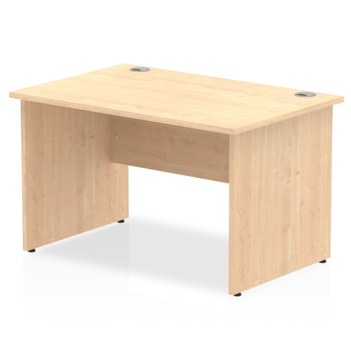 Office furniture impulse-120mm-straight-desk-panel-end-leg Dynamic  White Colour Grey Oak 