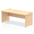 Office furniture impulse-180mm-straight-desk-panel-end-leg Dynamic  White Colour Grey Oak 