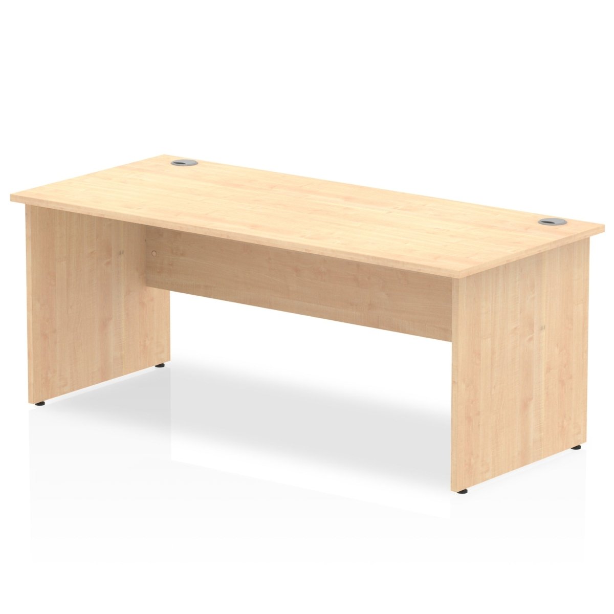 Office furniture impulse-180mm-straight-desk-panel-end-leg Dynamic  White Colour Grey Oak 