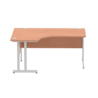 Office furniture impulse-160mm-left-crescent-desk-cable-managed-leg Dynamic  Black Colour Walnut 