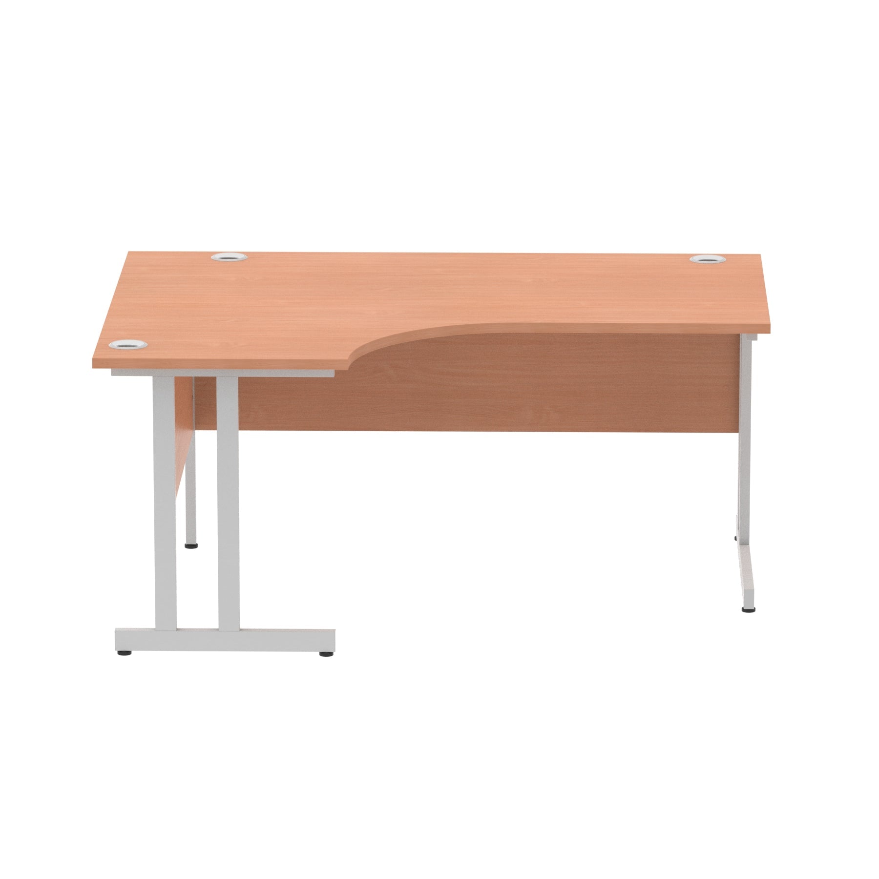 Office furniture impulse-160mm-left-crescent-desk-cable-managed-leg Dynamic  Black Colour Walnut 