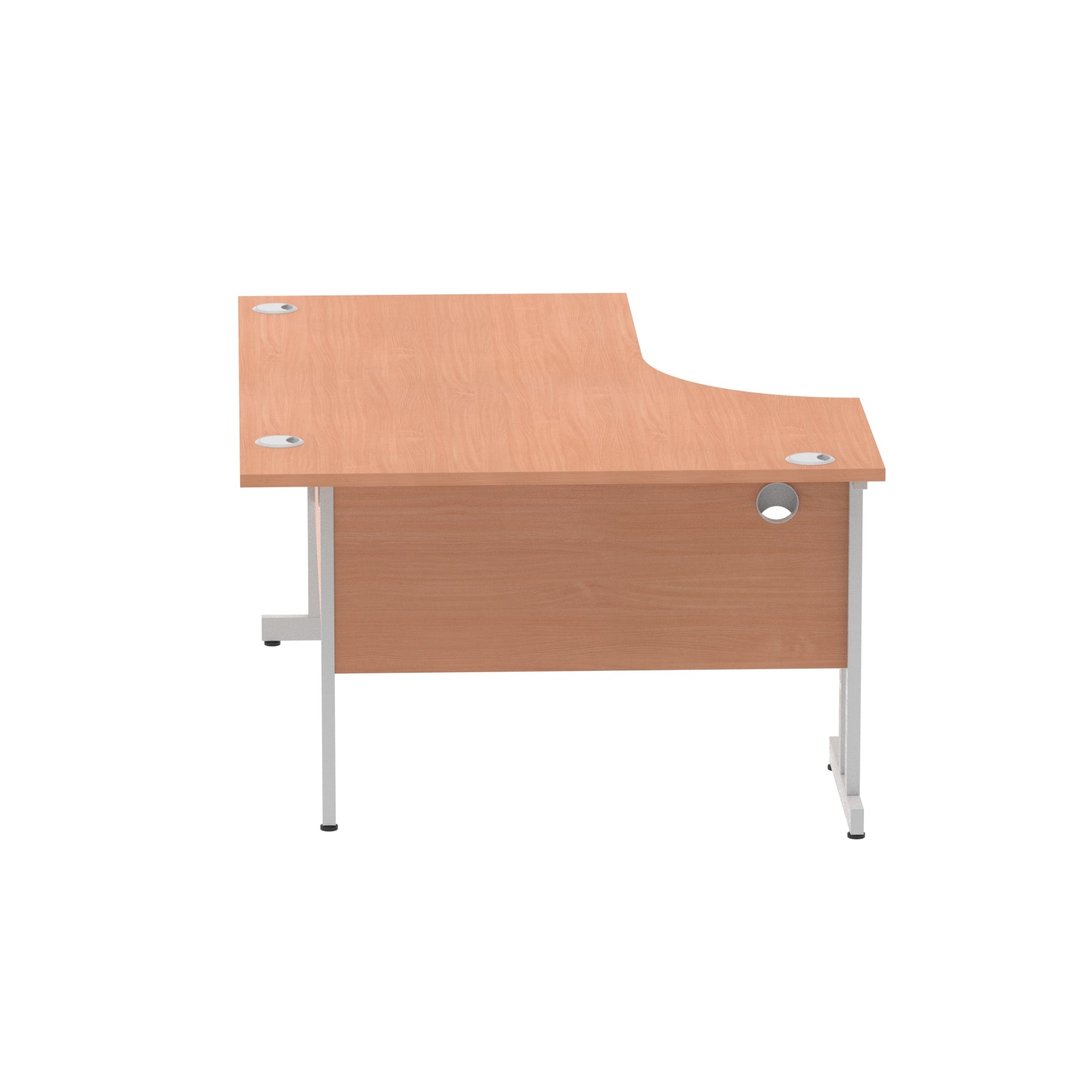 Office furniture impulse-160mm-left-crescent-desk-cable-managed-leg Dynamic  White Colour Walnut 