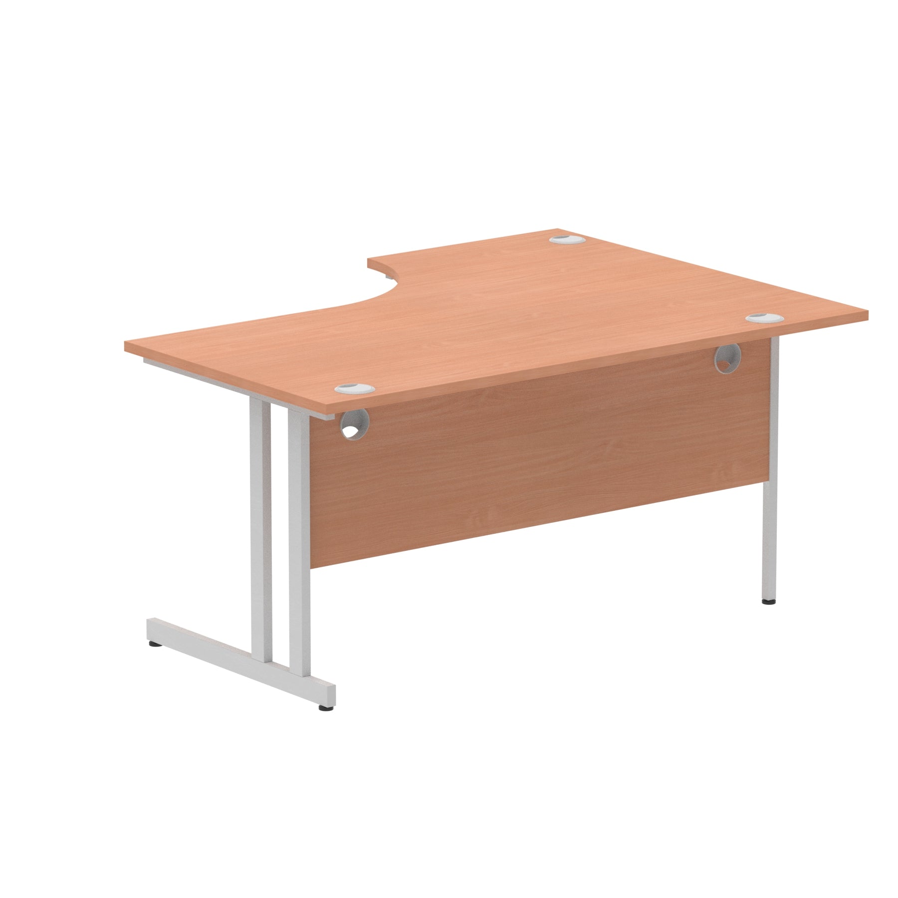 Office furniture impulse-160mm-left-crescent-desk-cable-managed-leg Dynamic  White Colour White 