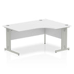 Office furniture impulse-160mm-right-crescent-desk-cable-managed-leg Dynamic  Oak Desk Colour Black Leg