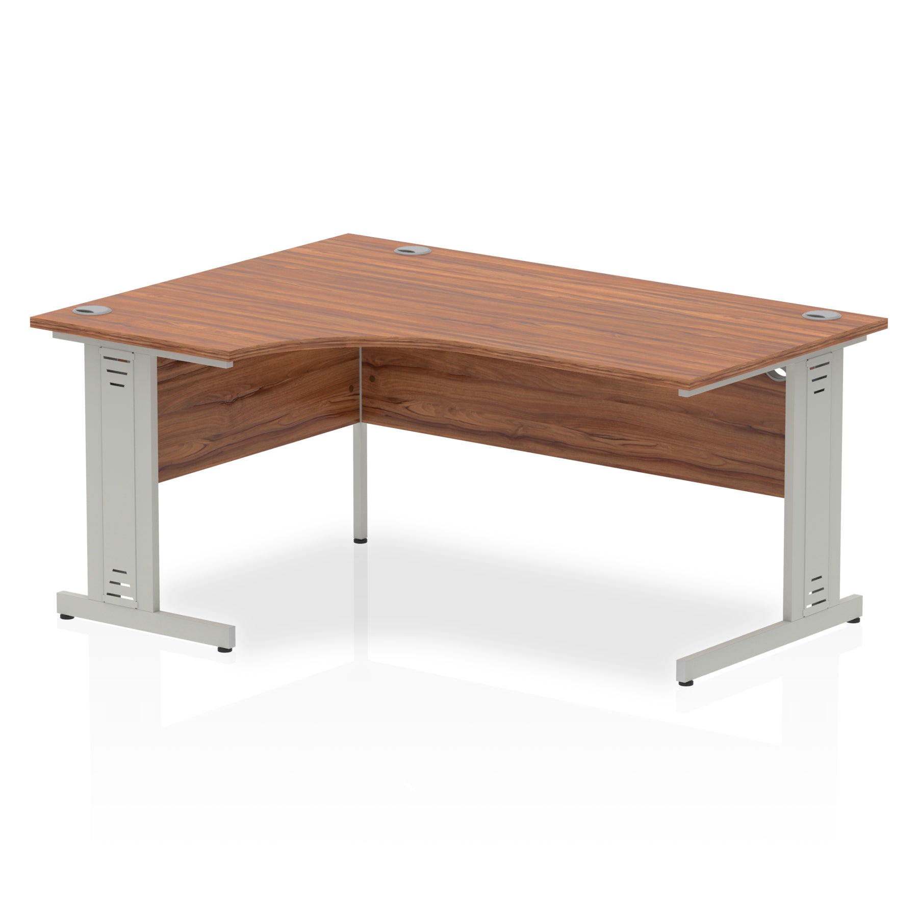 Office furniture impulse-160mm-left-crescent-desk-cable-managed-leg Dynamic  White Colour Maple 