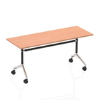 Office Meeting Table Impulse Flip TopFolding by Dynamic Beech 160 Wide 