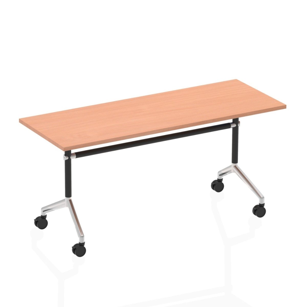 Office Meeting Table Impulse Flip TopFolding by Dynamic Beech 160 Wide 
