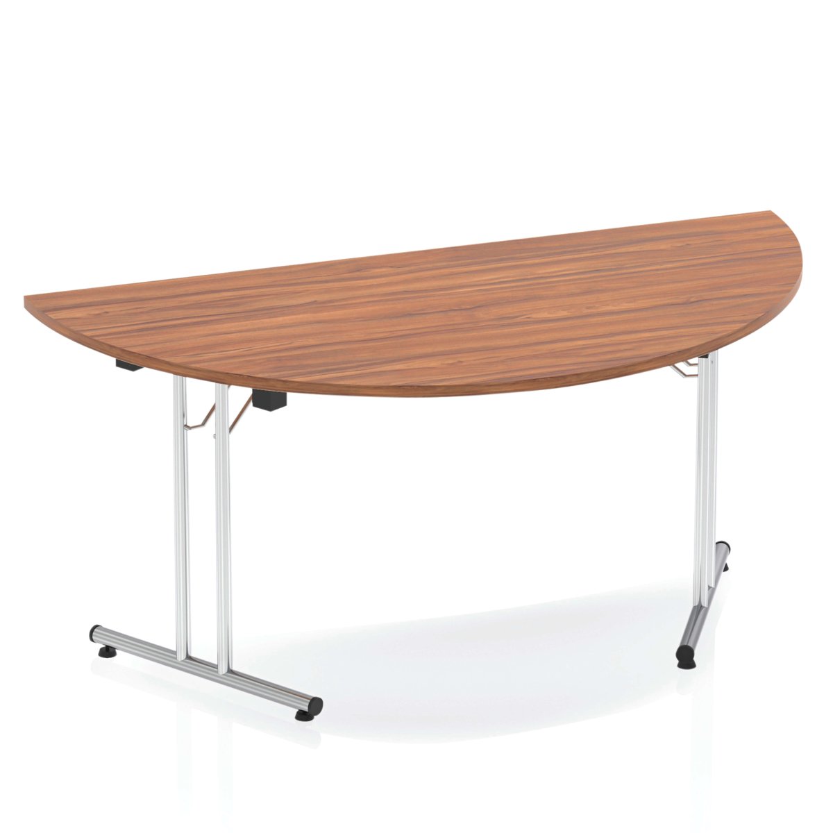 Office furniture impulse-folding-semi-circle-table Dynamic  Walnut Desk Colour 160 Wide