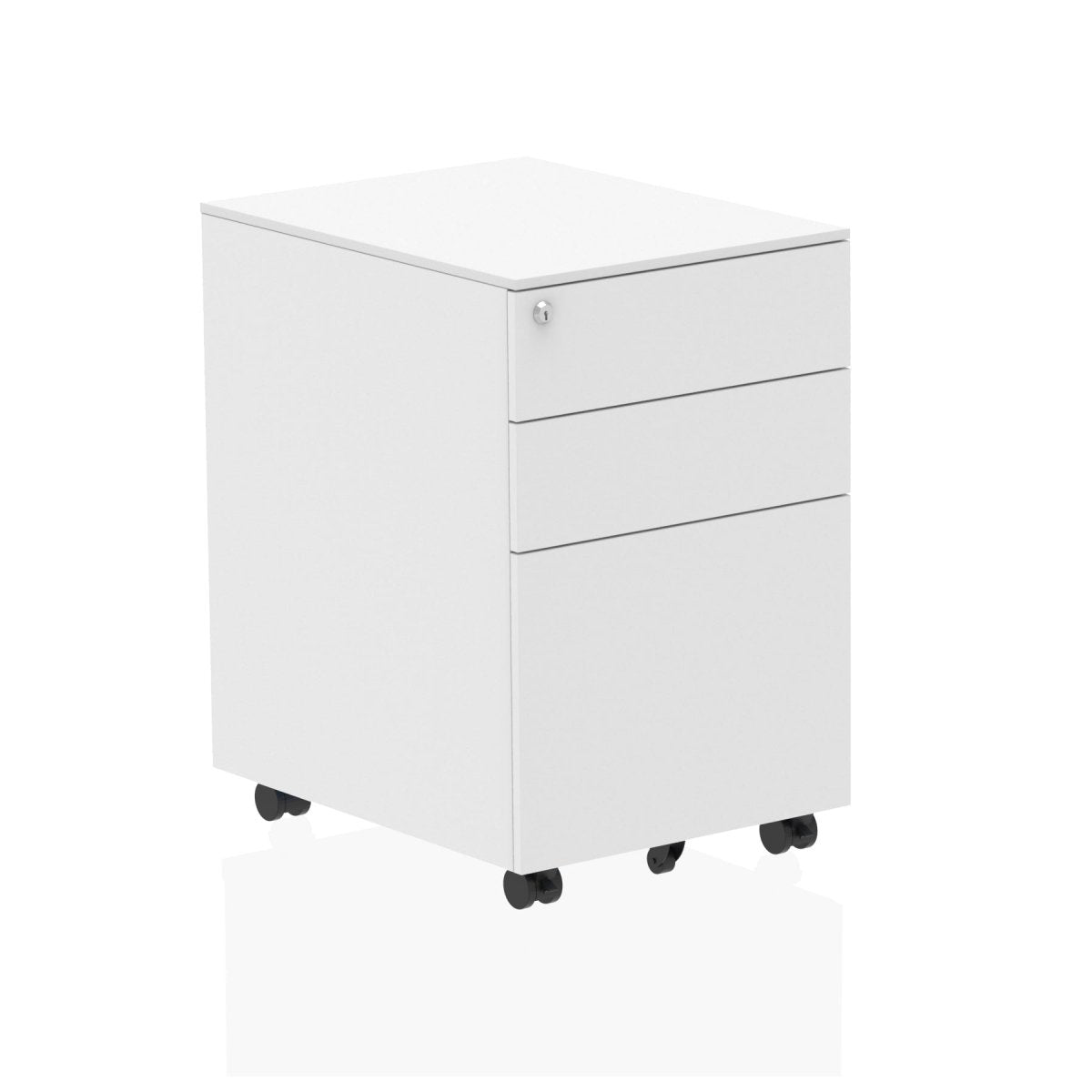 Office furniture steel-mobile-pedestal Dynamic  Black Slim 30cm Wide Wide 