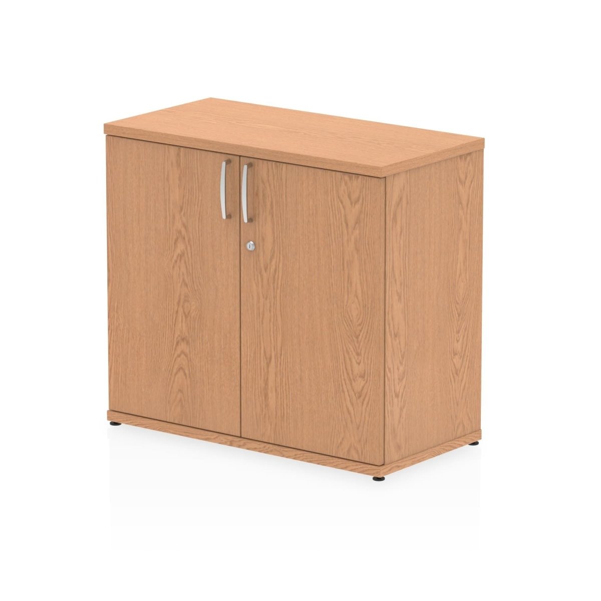 Office Locking Wooden Cupboard  By Dynamic Impulse Range  Height  Low  Oak
