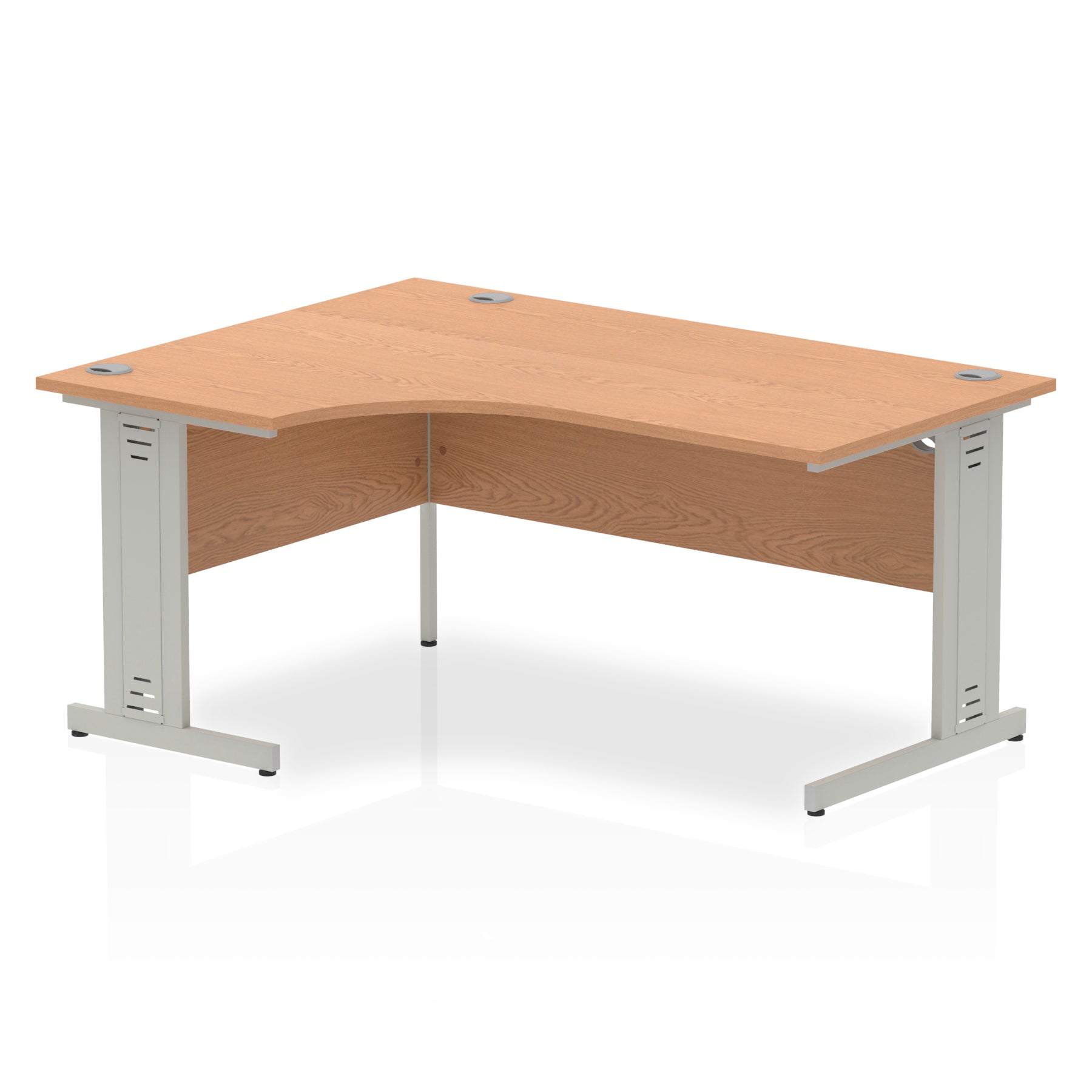 Office furniture impulse-160mm-left-crescent-desk-cable-managed-leg Dynamic  Black Colour Maple 