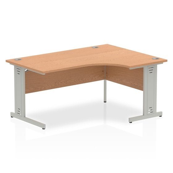 Office furniture impulse-160mm-right-crescent-desk-cable-managed-leg Dynamic  Maple Desk Colour Black Leg