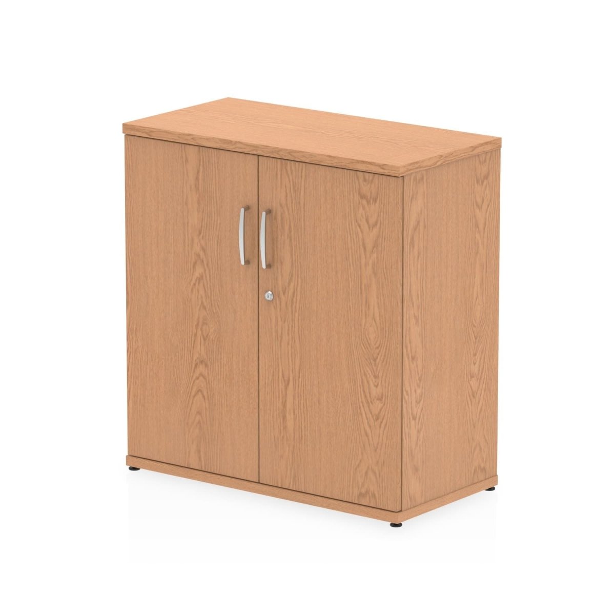Office Locking Wooden Cupboard  By Dynamic Impulse Range  Height  80cm  Oak