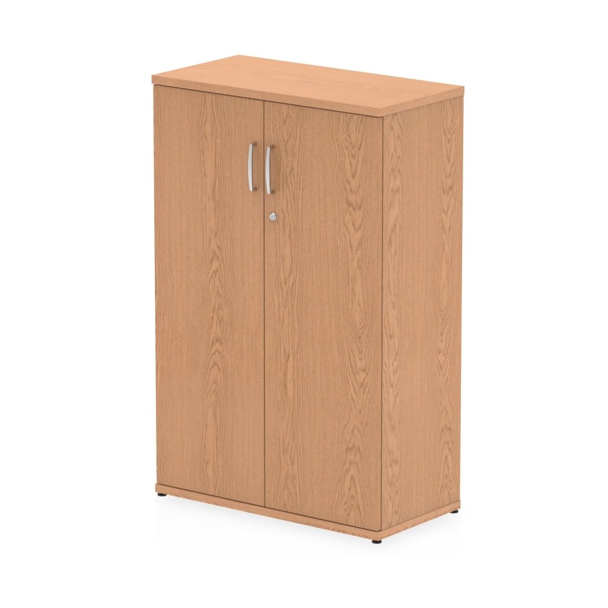 Office Locking Wooden Cupboard  By Dynamic Impulse Range  Height  120cm  Oak