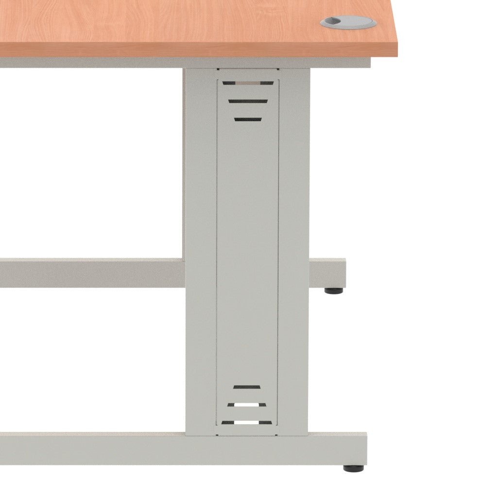 Desk Accessory Impulse Cable Management Cartridge for Cantilever Leg