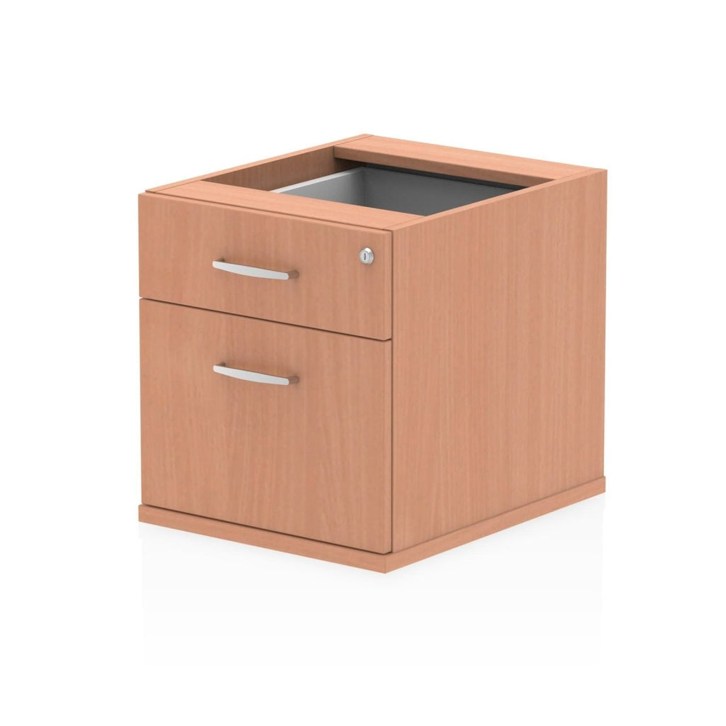 Under Desk Impulse Fixed Pedestal for Desks by Dynamic Beech Desk  2 Drawer 