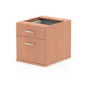 Under Desk Impulse Fixed Pedestal for Desks by Dynamic Beech Desk  2 Drawer 