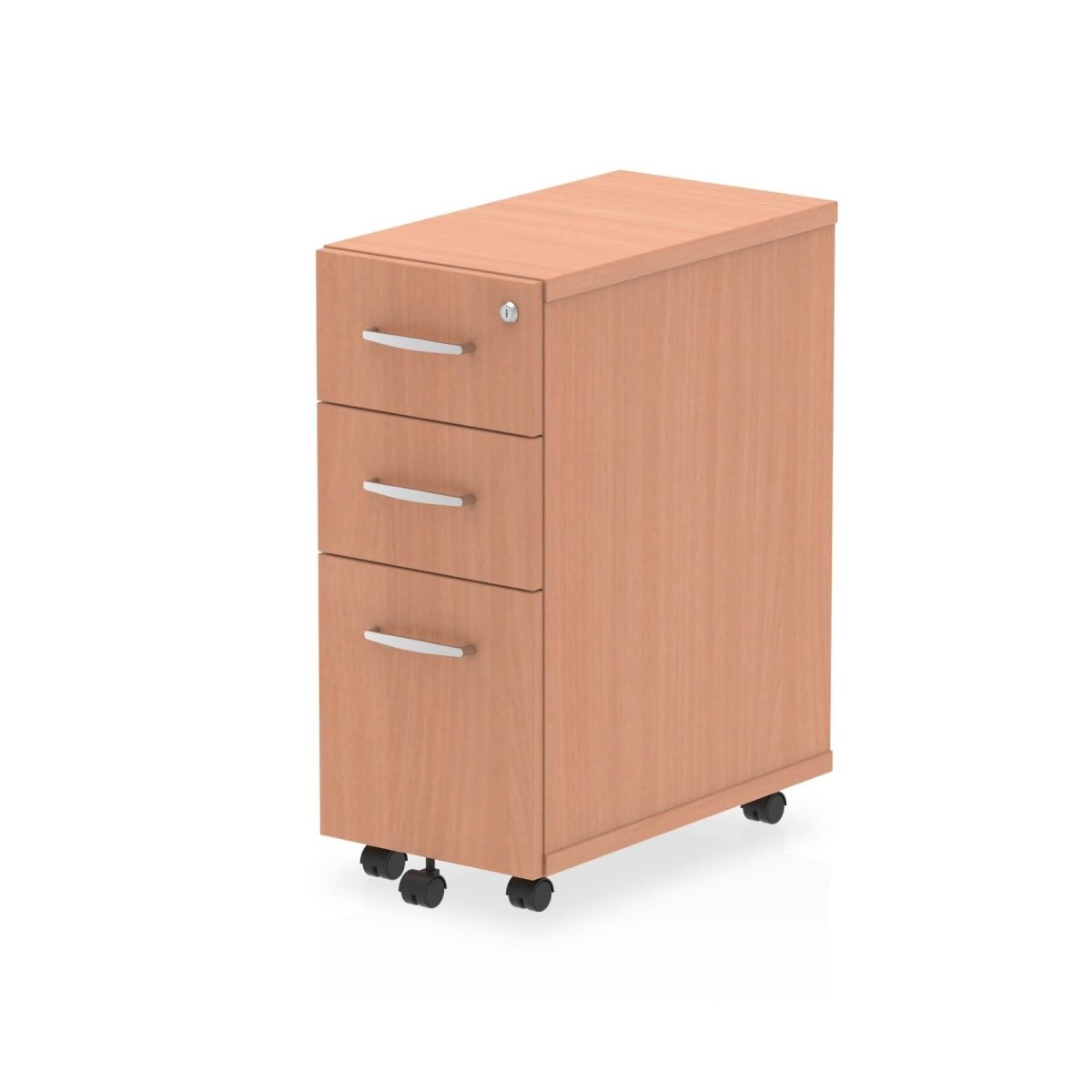 Under Desk Impulse Narrow Under Desk Pedestal by Dynamic Beech Desk  3 Drawer 
