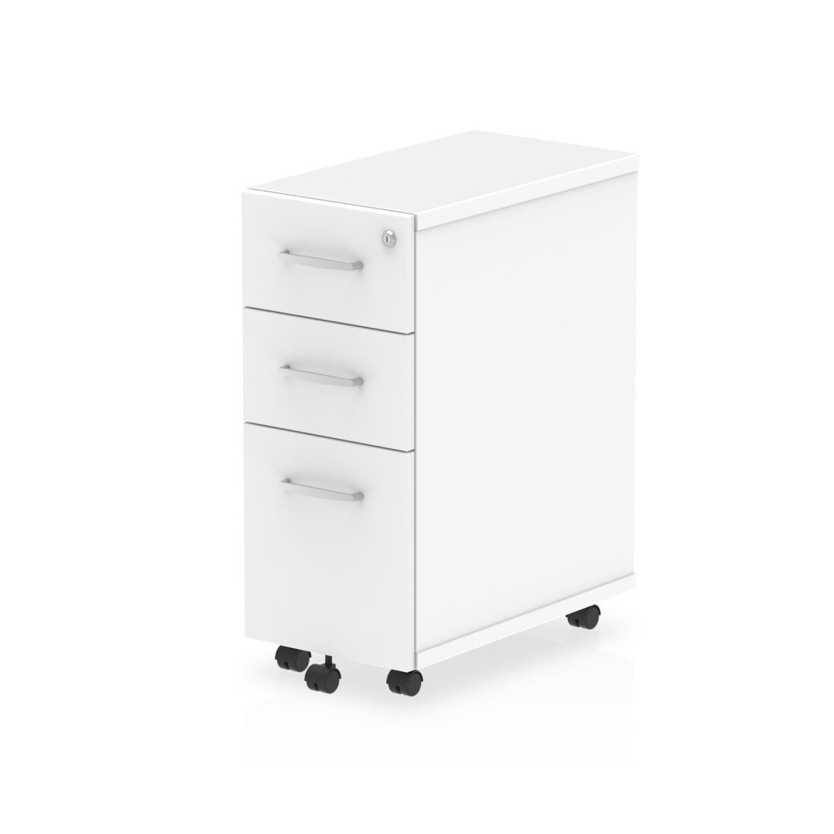Office furniture impulse-narrow-under-desk-pedestal Dynamic  White Desk  3 Drawer 