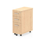 Office furniture impulse-narrow-under-desk-pedestal Dynamic  Maple Desk  3 Drawer 
