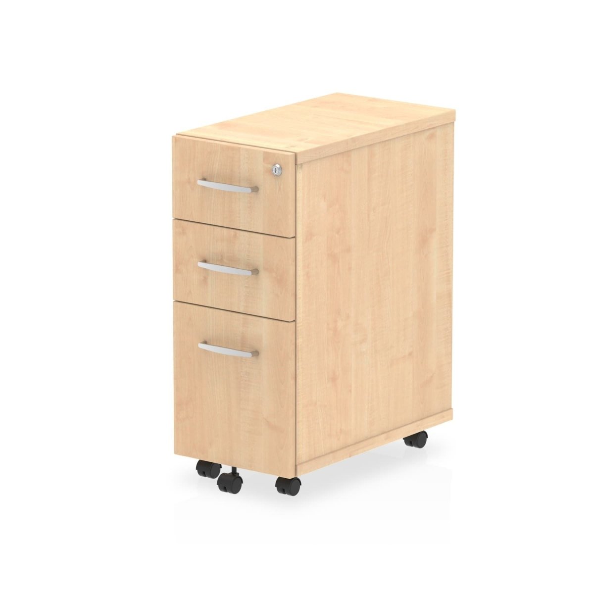 Office furniture impulse-narrow-under-desk-pedestal Dynamic  Maple Desk  3 Drawer 