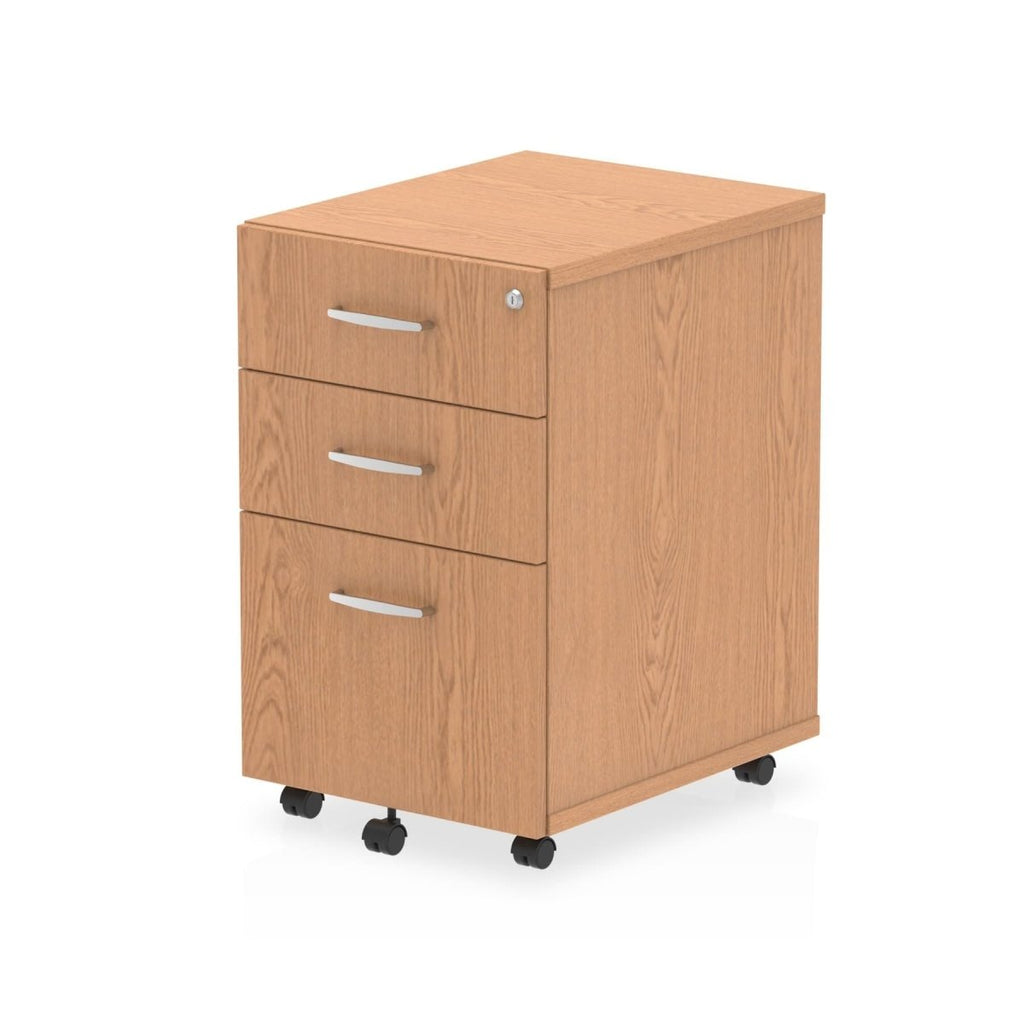 Office furniture impulse-under-desk-pedestal Dynamic  Oak 3 Drawer 