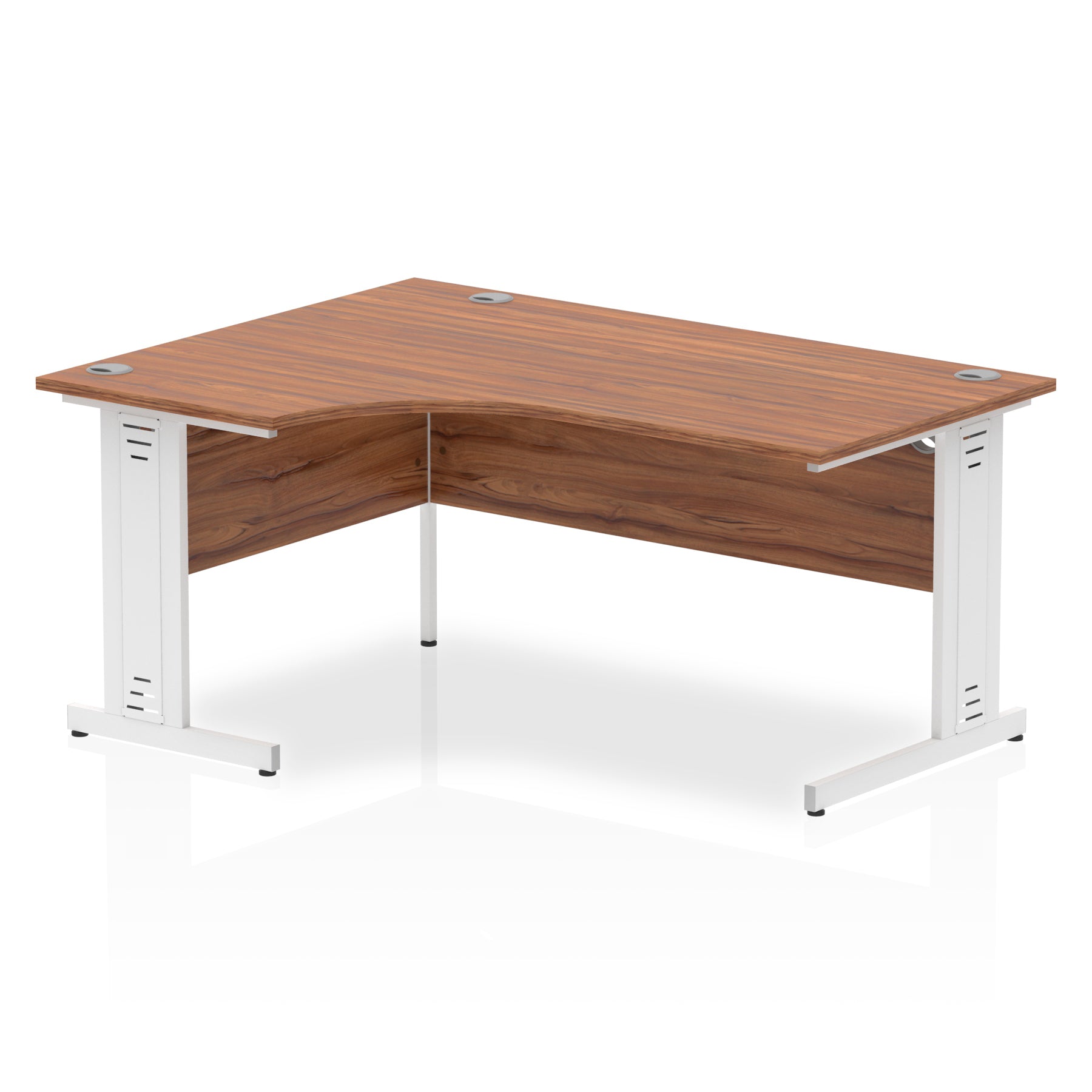 Office furniture impulse-160mm-left-crescent-desk-cable-managed-leg Dynamic  Black Colour Oak 