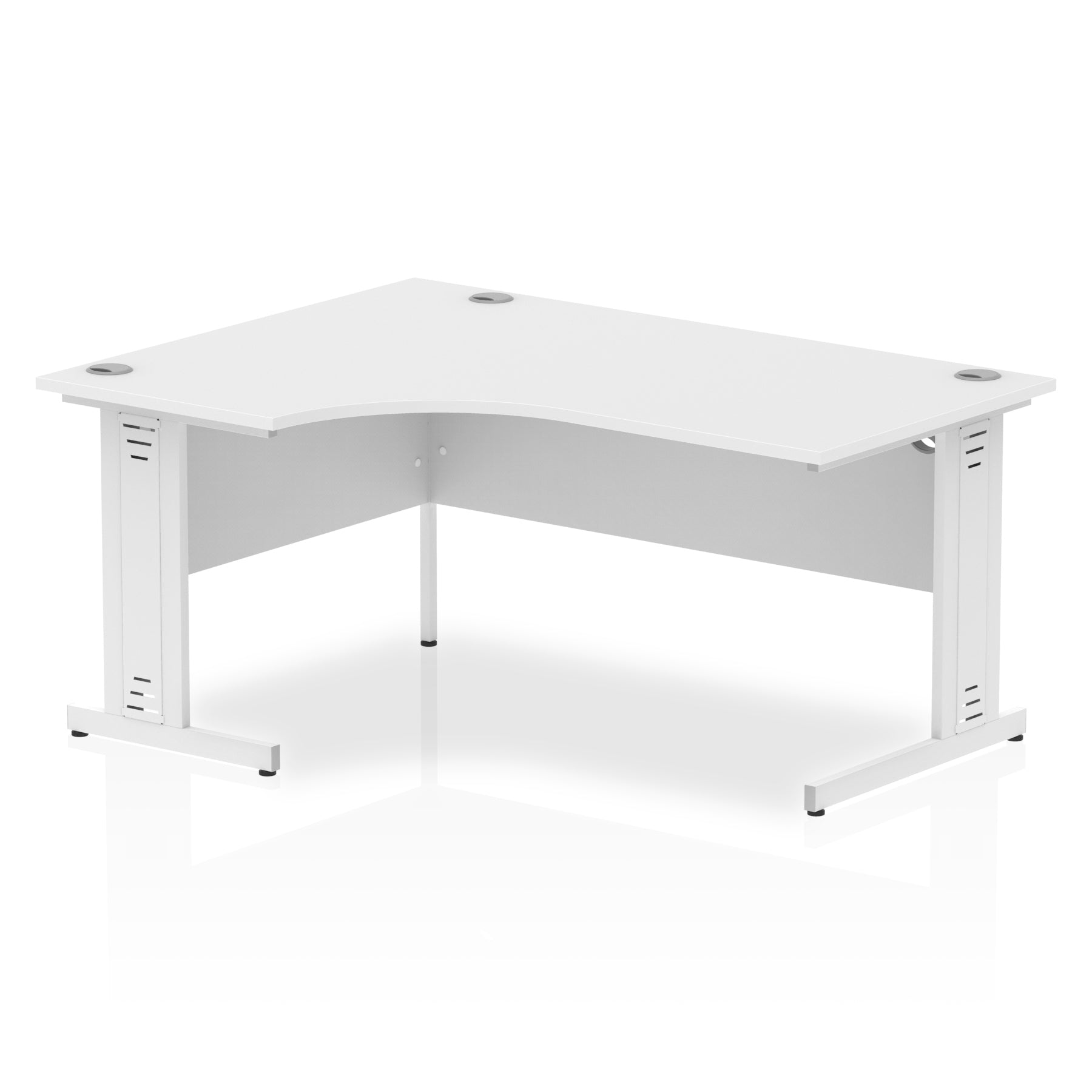 Office furniture impulse-160mm-left-crescent-desk-cable-managed-leg Dynamic  White Colour Oak 