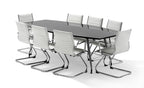 Office furniture high-gloss-writable-boardroom-table Dynamic  White Desk Colour 180 Wide