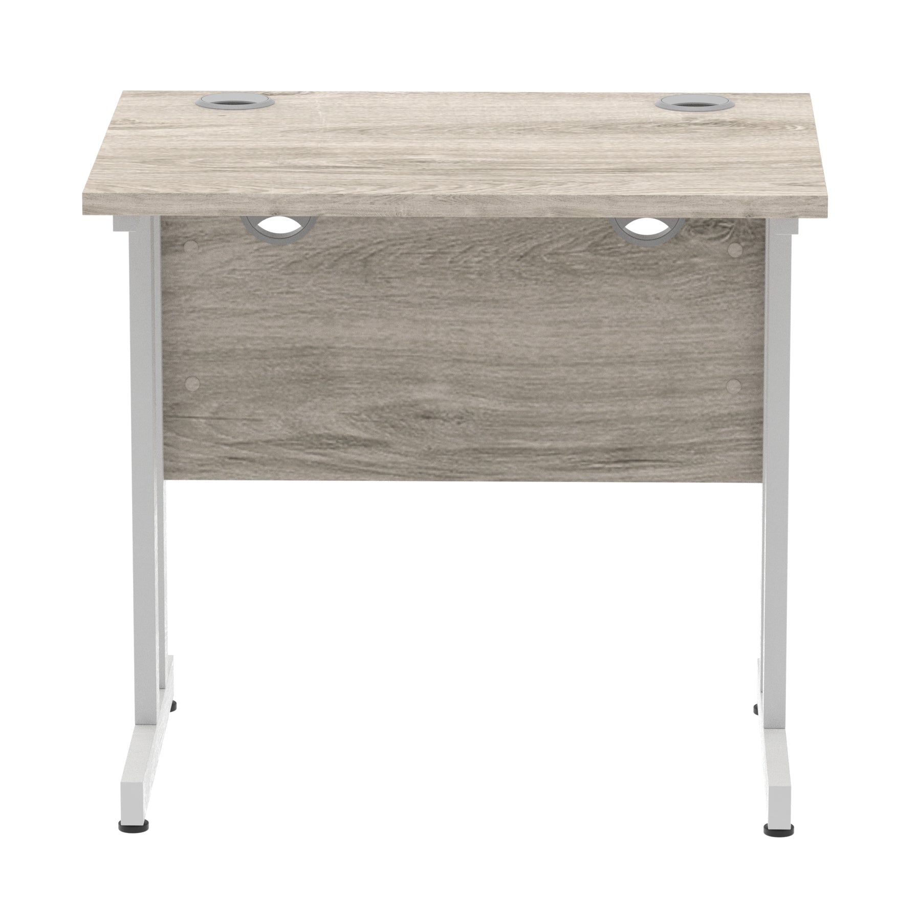 Office furniture impulse-800mm-slimline-desk-cantilever-leg Dynamic  Black Colour Beech 