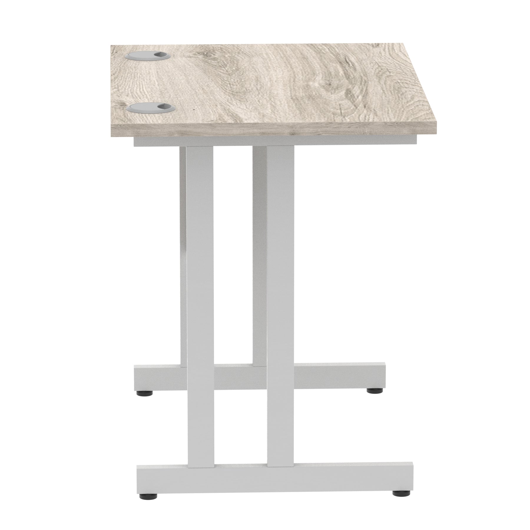 Office furniture impulse-800mm-slimline-desk-cantilever-leg Dynamic  Black Colour Walnut 
