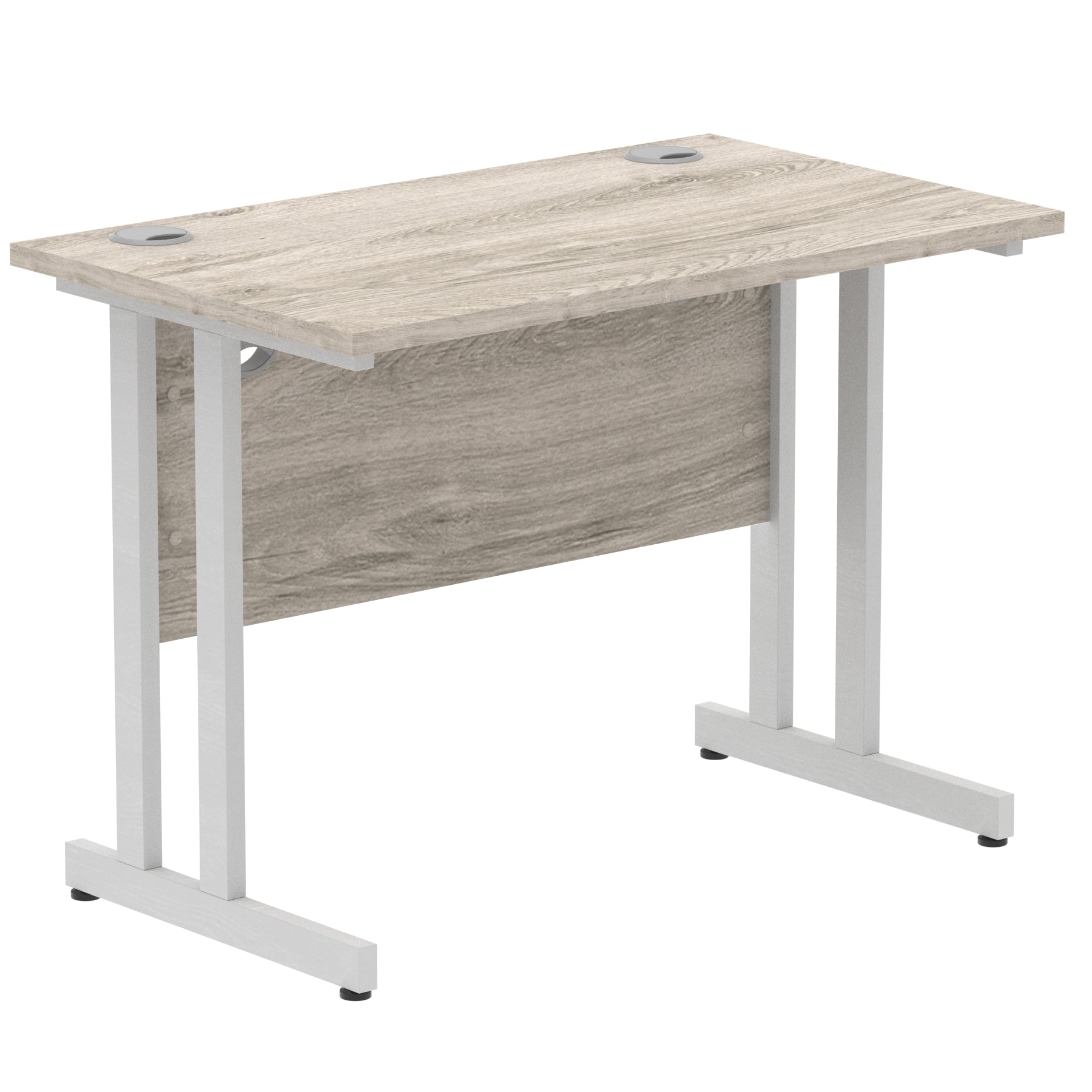Office furniture impulse-100mm-slimline-desk-cantilever-leg Dynamic  Black Colour Maple 
