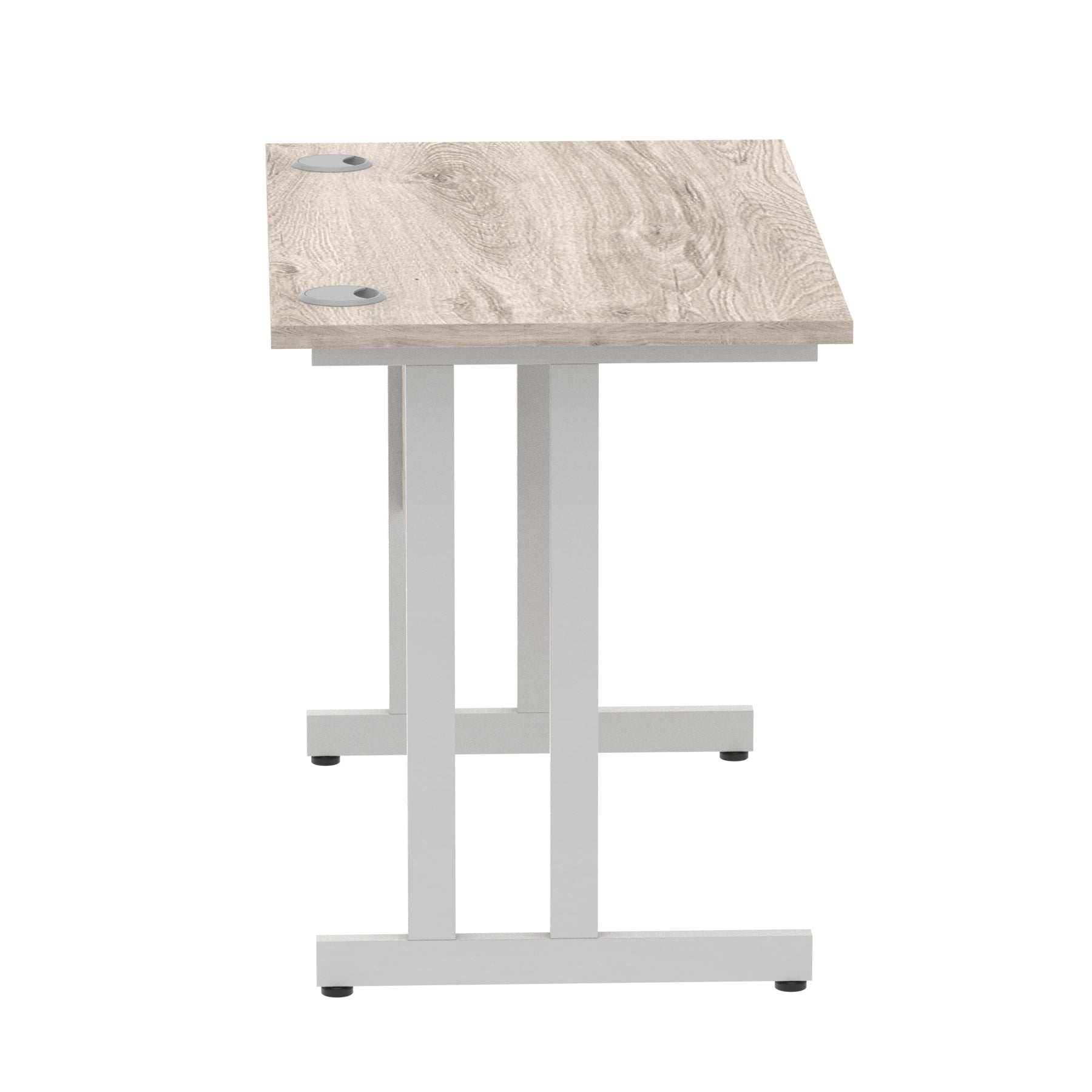 Office furniture impulse-100mm-slimline-desk-cantilever-leg Dynamic  Black Colour Oak 
