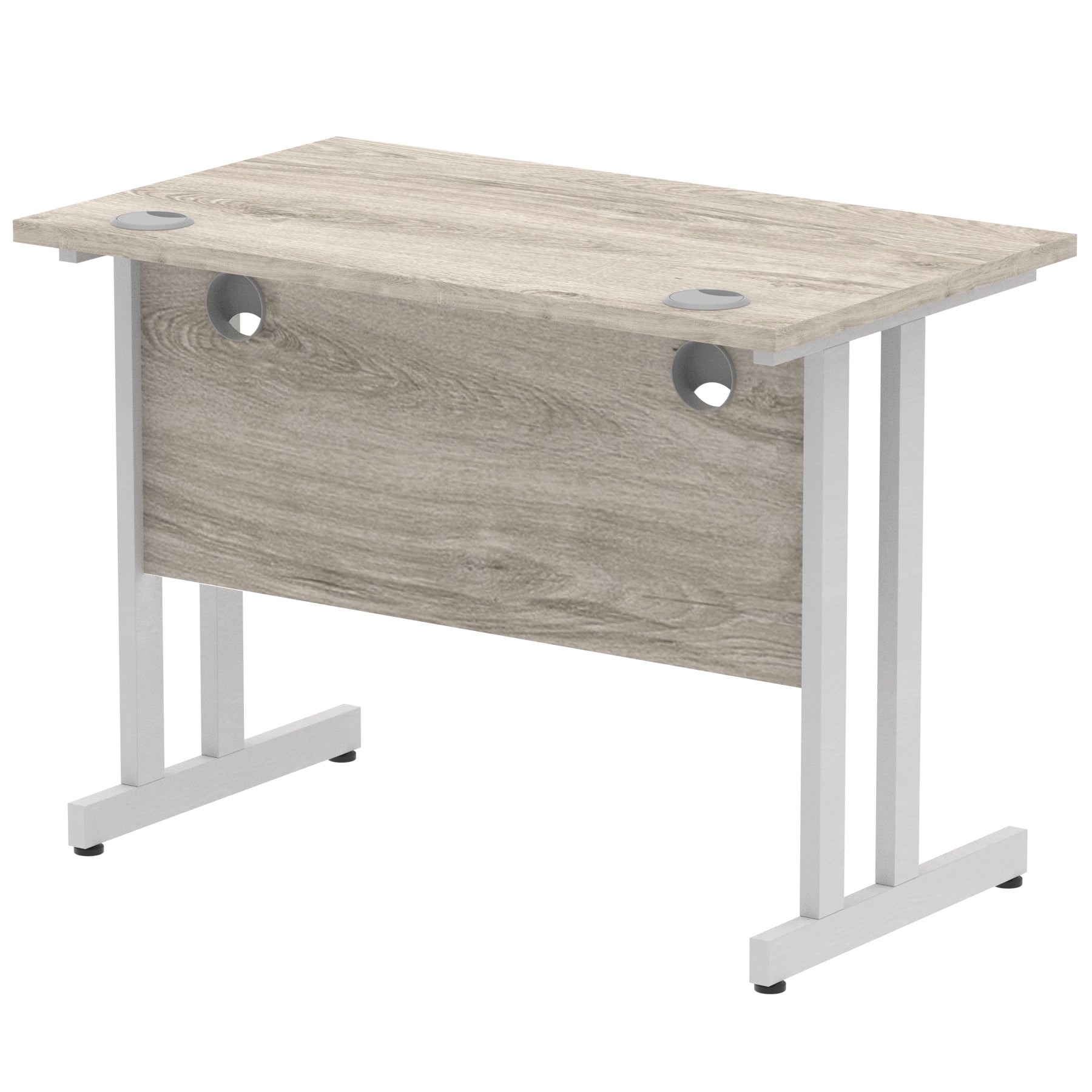 Office furniture impulse-100mm-slimline-desk-cantilever-leg Dynamic  Black Colour Walnut 