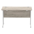 Office furniture impulse-120mm-slimline-desk-cantilever-leg Dynamic  Black Colour Maple 