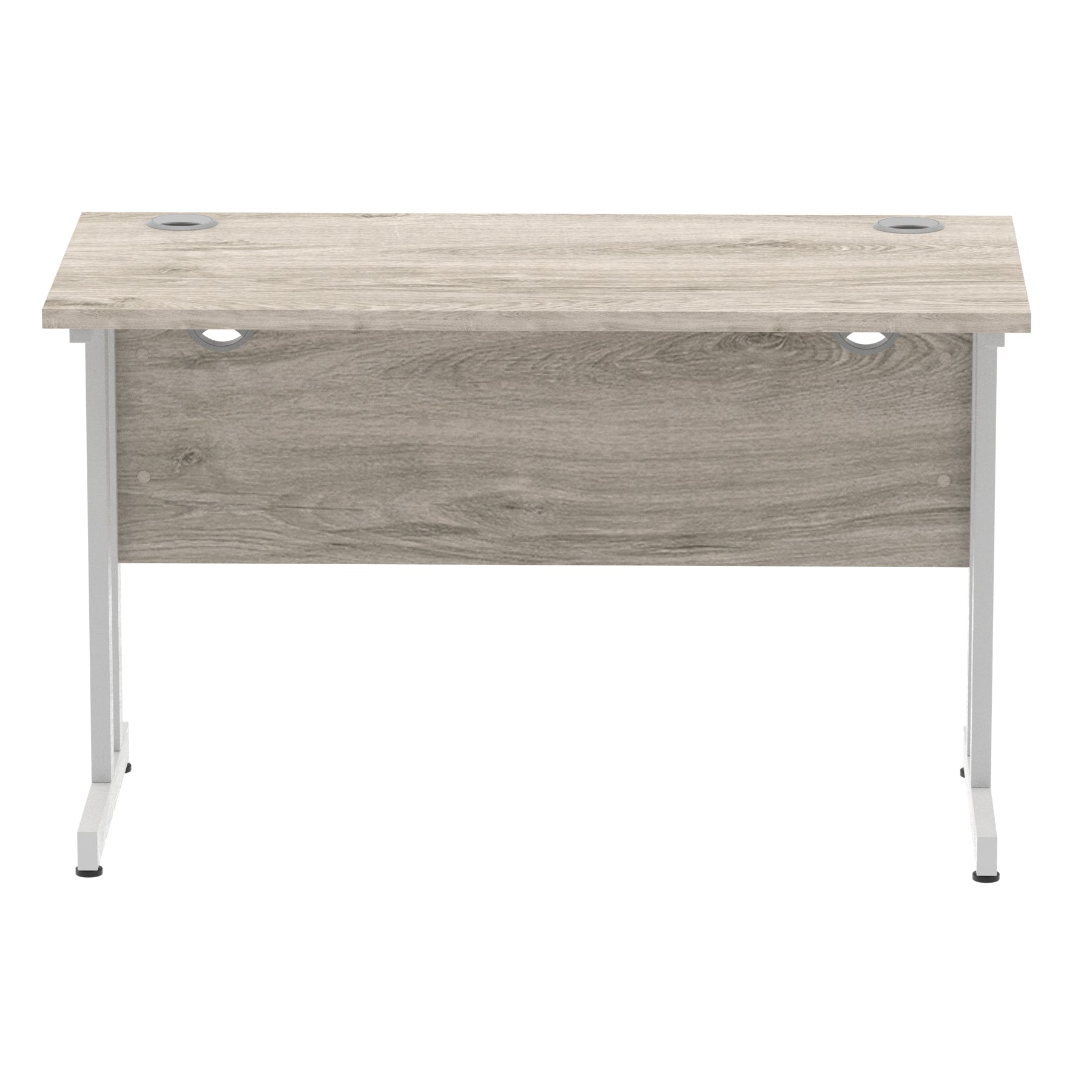 Office furniture impulse-120mm-slimline-desk-cantilever-leg Dynamic  Black Colour Maple 
