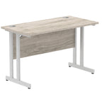 Office furniture impulse-120mm-slimline-desk-cantilever-leg Dynamic  Black Colour Walnut 