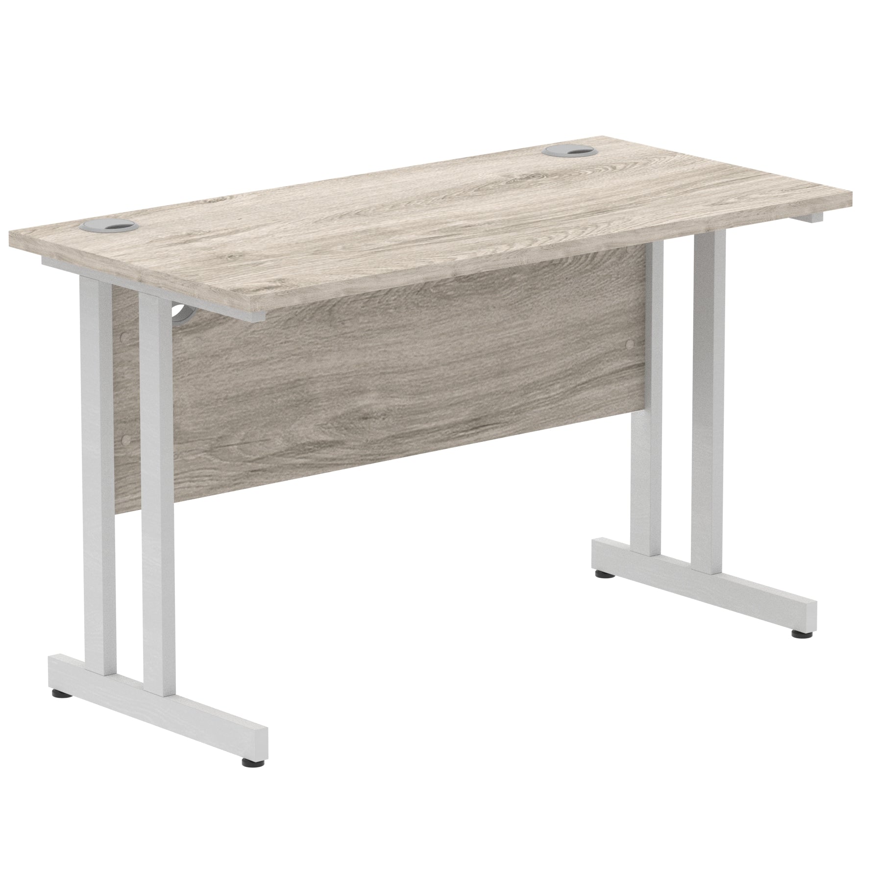 Office furniture impulse-120mm-slimline-desk-cantilever-leg Dynamic  Black Colour Walnut 