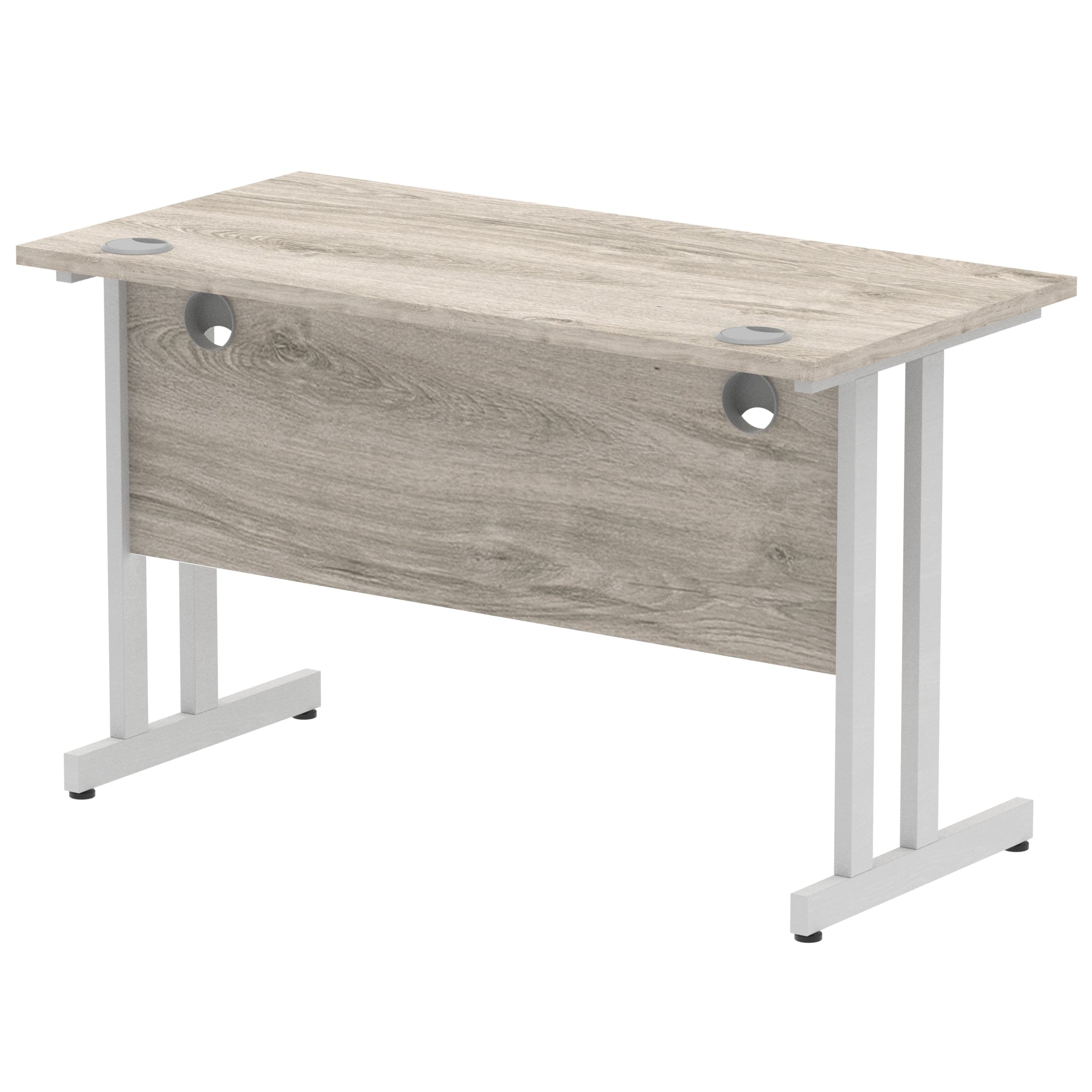 Office furniture impulse-120mm-slimline-desk-cantilever-leg Dynamic  Black Colour White 