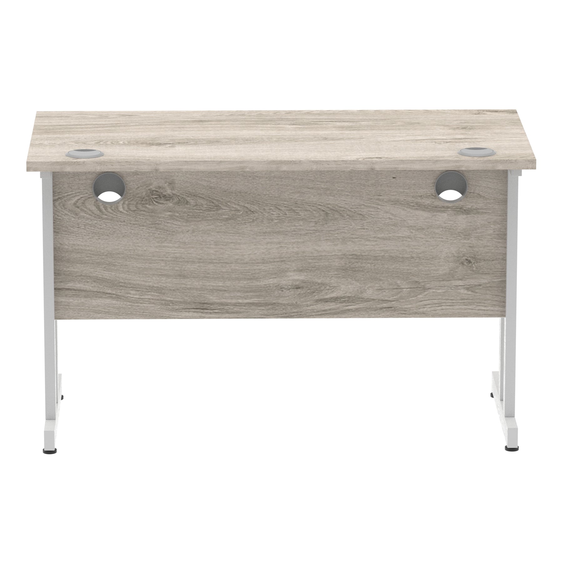 Office furniture impulse-120mm-slimline-desk-cantilever-leg Dynamic  Black Colour Grey Oak 