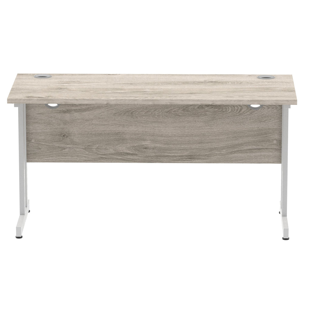 Office furniture impulse-140mm-slimline-desk-cantilever-leg Dynamic  Black Colour Maple 