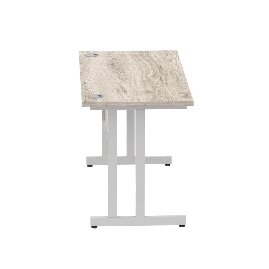 Office furniture impulse-140mm-slimline-desk-cantilever-leg Dynamic  Black Colour Oak 