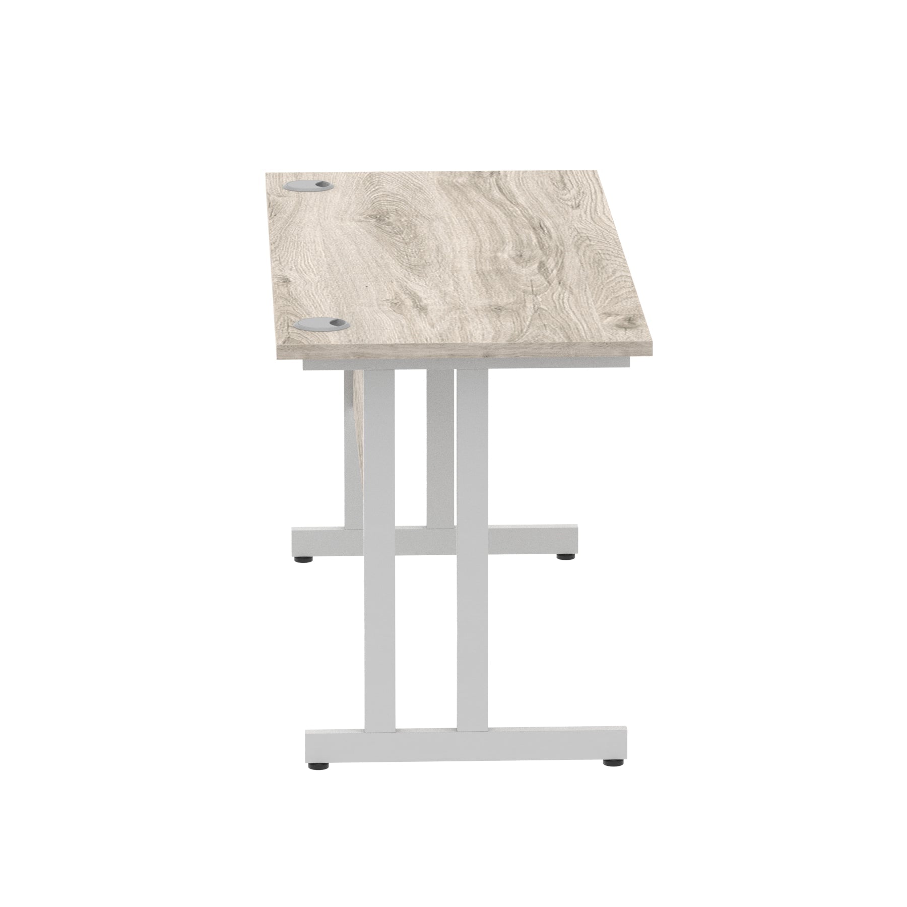 Office furniture impulse-140mm-slimline-desk-cantilever-leg Dynamic  Black Colour Oak 