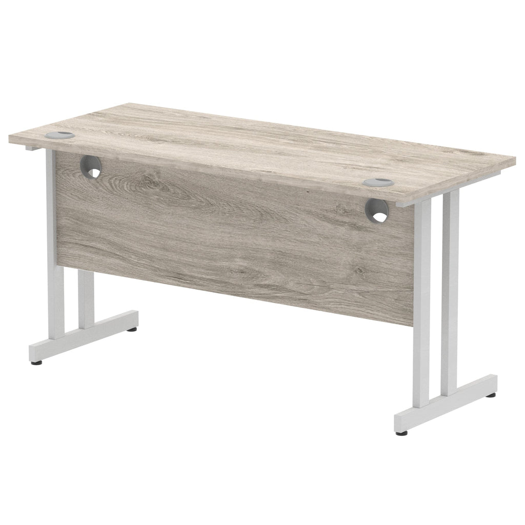 Office furniture impulse-140mm-slimline-desk-cantilever-leg Dynamic  Black Colour White 