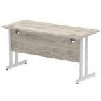 Office furniture impulse-140mm-slimline-desk-cantilever-leg Dynamic  Black Colour White 