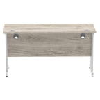 Office furniture impulse-140mm-slimline-desk-cantilever-leg Dynamic  Black Colour Grey Oak 