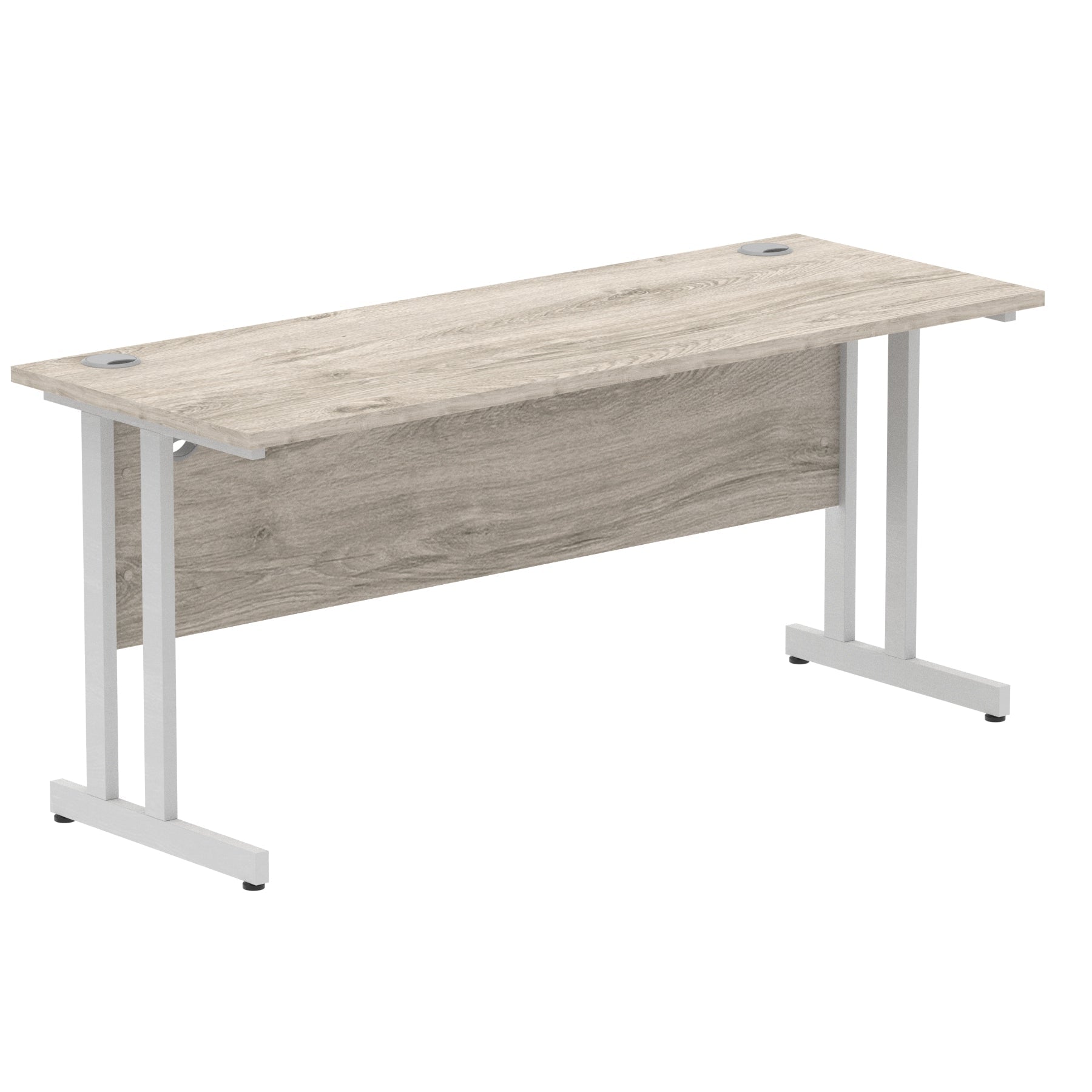 Office furniture impulse-160mm-slimline-desk-cantilever-leg Dynamic  Black Colour Maple 