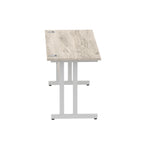 Office furniture impulse-160mm-slimline-desk-cantilever-leg Dynamic  Black Colour Walnut 