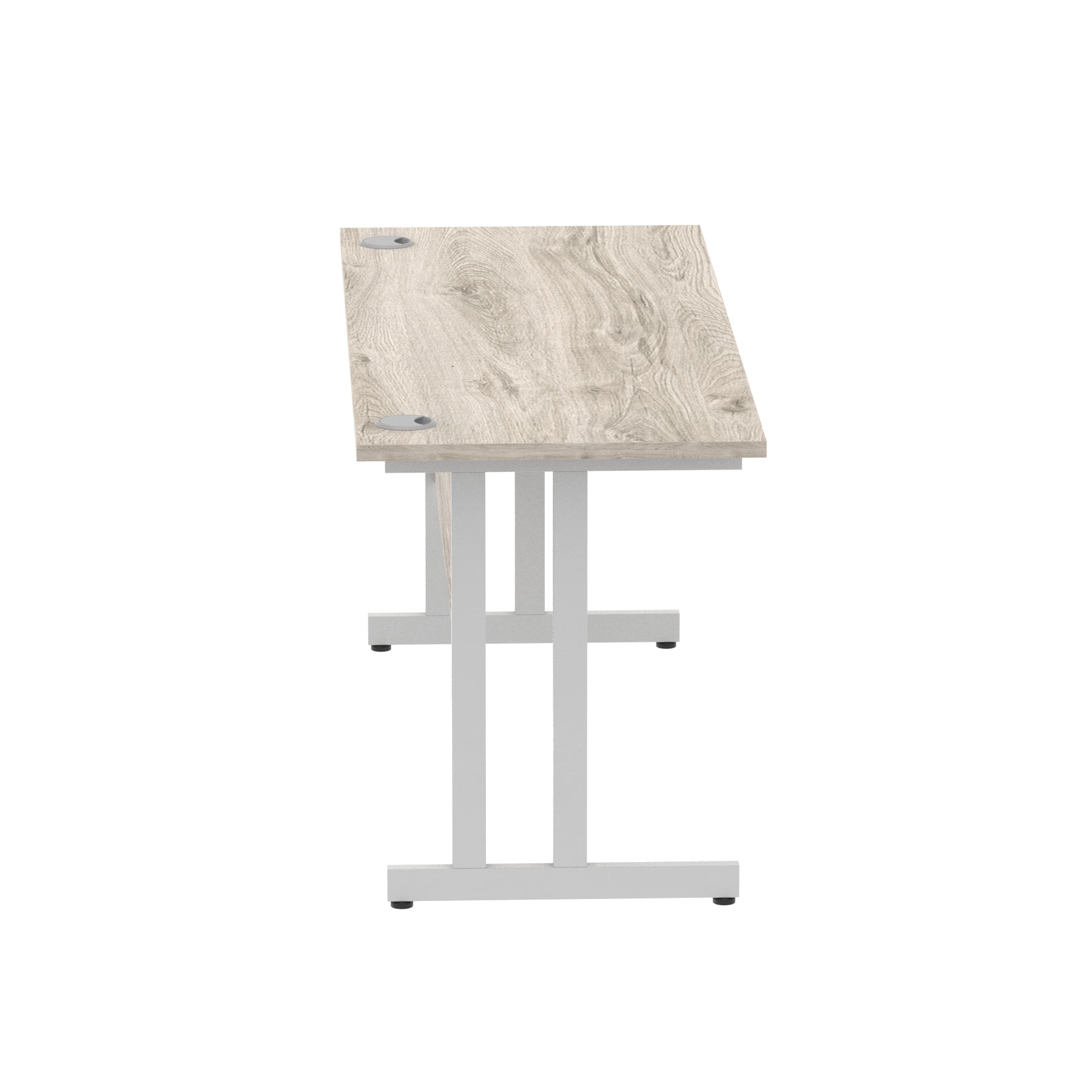 Office furniture impulse-160mm-slimline-desk-cantilever-leg Dynamic  Black Colour Walnut 