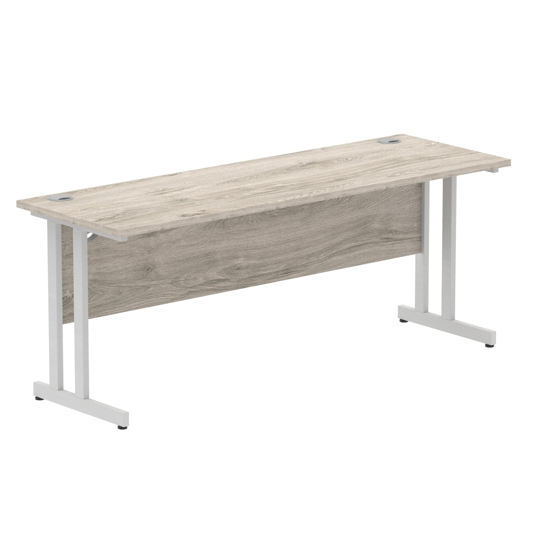 Office furniture impulse-180mm-slimline-desk-cantilever-leg Dynamic  Black Colour Maple 